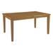 Afuera Living Outdoor Patio Solid Teak Wood Dining Table in Natural