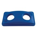 Untouchable Recycle Bin Lid Blue Use For Bottles/Cans Compatible With 23-Gallon Slim Jim Recycle Containers