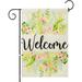 Spring Garden Flags Welcome Floral Garden Flag Easter Garden Flag Seasonal Yard Flags House Flags Flower Yard Flag Garden Flags for Outside Front Door Mailbox Poolside Lakeside (Sunflower)