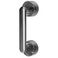 LADAEN Suction Cup Pull Push Door Handle No-Punching Waterproof Door Handle Suitable for Offices Restaurants Transparent Grey 1pc