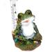 Frog Rain Gauge- Cute Garden Statue Frog With Rain Measuring Gauge