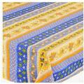 Blue Provence 100 Percent COATED Cotton Tabcloth 60 Inches X 84 Inches