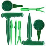 8 Pcs Seed Planter Tool Seeder Dial Dibber Widger Drop Spreaders for Lawns Sowing Gardening Plastic