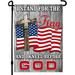 Patriotic Garden Flag - 12.5 x 18 inch Double-Sided Print Art Memorial Day Garden Flag - 4th of July Garden Flag to Welcome Guests - Garden Flags for Outside Yard - Suits Standard Stands