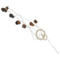 Natural Chakra Crystal Wind Chime Decor Wall Hanging Stone Pendant Handmade Crystal Wind Chime Decor