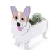 NANDIYNZHI garden decor Garden Flower Pot Dog Poodle Chihuahua Cute Animal Planters Flower Pot Dog Planter Storage Containers Dog Planters 1PCS Pet Dog Storage Pots Decorative Ornaments Animal Shaped