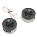 2PCS 350W Mini Dome Tweeter Round Speaker Stick On Black Universal Automobile Audio System