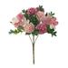 Dinmmgg Artificial Flower 16 Heads Silk Hydrangea Flower Bouquet Plants Home Decoration Wedding Flower Decorations Artificial Peony Flowers Fall Flower Arrangements Artificial Artificial Flower Wall