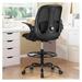 Drevy Drafting Chair Tall Ergonomic Office Chair Standing Desk Stool Chair with Adjustable Lumbar Support and Footrest Ring Executive Computer Chair