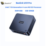 Beelink U59 PRO Mini PC with Processor N5105 8G DDR4 500G SSD Mini Desktop Computer Support 2.4G/5G WiFi6 Dual NIC LAN BT5.2 Dual HDMI Business Mini Computer