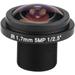 Security Camera Lens 5MP HD Fisheye Security Camera Lens 1.7mm Focal Length 185Â¡Ã£CCTV Lens for Fisheye Security Cam (Black)