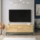 Yardley-Seyir-Oak Black-TV Stand