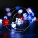 Independence Day Decorations Red White And Blue Lights Remote Control String Plug In Indoor Outdoor String Lights Ideal For Any Patriotic Decorations & Independence Day Decorations 9.84 F