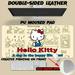 Fashion Cute Hello Cat K-Kitty Hot Mousepad Large Size Office Desk Protector Mat PU Leather Waterproof Mouse Pad Desktop