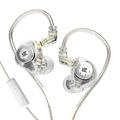 EDXPro KZ EDX Pro In-Ear Monitors HiFi Stereo Stage/Studio IEM Wired Noise Isolating Sport Earphones Headphones (With Mic)