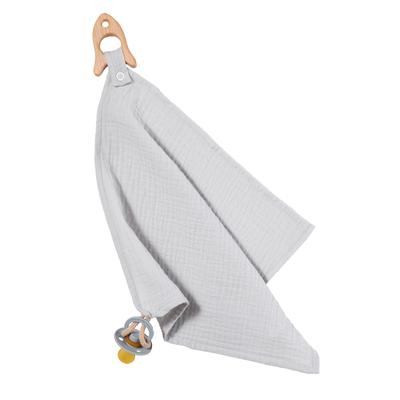 nordic coast company Kuscheltuch Musselin Rakete Geschenkbox Silber