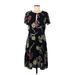 Maeve Casual Dress - Mini: Black Print Dresses - Women's Size 8