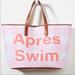 Anthropologie Bags | Anthropologie Apres Swim Vacation Tote Bag | Color: Pink/White | Size: Os