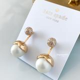 Kate Spade Jewelry | Kate Spade Earrings Gold Pearl Earrings | Color: Gold/White | Size: Os