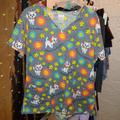 Disney Other | Disney Scrub Top Size Medium | Color: Blue/Gray | Size: Medium