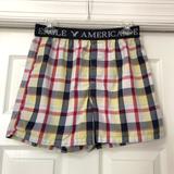 American Eagle Outfitters Underwear & Socks | American Eagle Outfitters Plaid Boxers Shorts | Color: Blue/Red | Size: S