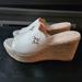 Kate Spade Shoes | Kate Spade New York Tia Espadrille Wedge Leather | Color: Tan/White | Size: 8.5