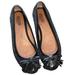 Coach Shoes | Coach Sophia Signature Classic C Design Cap Toe Bow Ballet Flat Size 7b | Color: Black | Size: 7
