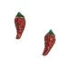 Kate Spade Jewelry | Kate Spade Haute Stuff Chili Pepper Pav Stud Earrings | Color: Gold | Size: Os