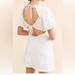 Free People Dresses | Free People Apricot Rose Mini Dress White | Color: White | Size: Medium