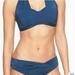 Athleta Swim | Athleta Aqualuxe Twist Bottom Bikini- S & 2 Way Bikini Top- 32d-Dd | Color: Blue | Size: S