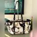 Coach Bags | Coach Gallery Denim Like Satchel/Tote/Shoulder Bag (Nwot) | Color: Brown/Cream | Size: Os