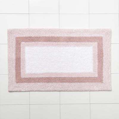 Wide Width Amore Ombre Bath Rug by BrylaneHome in Rose (Size 21" W 34" L)