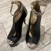 Jessica Simpson Shoes | Brand New Jessica Simpson Jp- Christia Peep Toe Heels | Color: Black/Cream | Size: 7