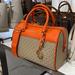 Michael Kors Bags | Michael Kors Med Duffle Travel - Leather/Coated35s2gtfu2bpoppy Md Dufflenwt | Color: Gold/Orange | Size: Medium