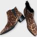 Nine West Shoes | Nine West Pointed Toe Chetah Print Ankle Boot 8.5 | Color: Brown/Tan | Size: 8.5