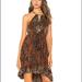 Free People Dresses | New! Free People Beach Day Halter Dress Xs S Brown Black | Color: Black/Brown | Size: Various