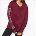 Victoria's Secret Tops | Maroon Victoria’s Secret Sport Sweatshirt/Pullover | Color: Purple | Size: S