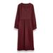 Madewell Dresses | Madewell 100% Cotton Brown Midi Dress With Pockets At Sides Womens 4 / S | Color: Brown | Size: 4