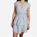American Eagle Outfitters Dresses | American Eagle Outfitters Garden Party Wrap Stripe Dress / Size Small | Color: Blue/White | Size: S