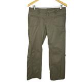 Athleta Pants & Jumpsuits | Athleta Active Hiking Pants Zip Drawstring Tie 6 Mesh Lined Pockets Crop 8p | Color: Green | Size: 8p