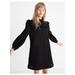 Madewell Dresses | Madewell Eyelet Mockneck Ruffle Dress Size Small Black Nwt Long Sleeve Mini | Color: Black | Size: S