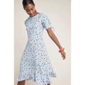Anthropologie Dresses | Faithfull The Brand Anthropologie Erin Midi Dress In Blue Floral Size 4 (Small) | Color: Blue | Size: 4