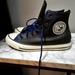 Converse Shoes | Converse High Tops, Leather, Chuck 70 Leather | Color: Black/Blue | Size: Men 6 Women 8