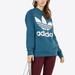 Adidas Tops | Adidas Originals Oversized Trefoil Sweatshirt Womens Medium | Color: Blue | Size: M