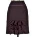 Anthropologie Skirts | Anthropologie Ruffled Pencil Skirt | Color: Black/White | Size: 0