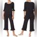 Kate Spade Intimates & Sleepwear | Kate Spade New York Polka Dot Jersey Crop Pajamas. Small Kate Spade Loun | Color: Black/White | Size: S