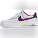 Nike Shoes | Nike Force 1 Lv8 Sneaker In White/Purple/Menta/Black | Color: Purple/White | Size: 6 Youth Or 37 ( 7) Inches Women