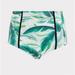 Torrid Swim | New! Torrid Sz 2 Green Palm Print High Waist Bathing Swim Suit Bottom 2x | Color: Green/White | Size: 2x