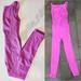 Free People Pants & Jumpsuits | Free People Movement Good Karma High Neck Onesie - Fusia (Small) | Color: Pink | Size: S