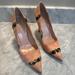 Kate Spade Shoes | Kate Spade Snakeskin Pumps Peach & Black Vero Cupid Made In Italy 8.5 | Color: Black/Orange | Size: 8.5